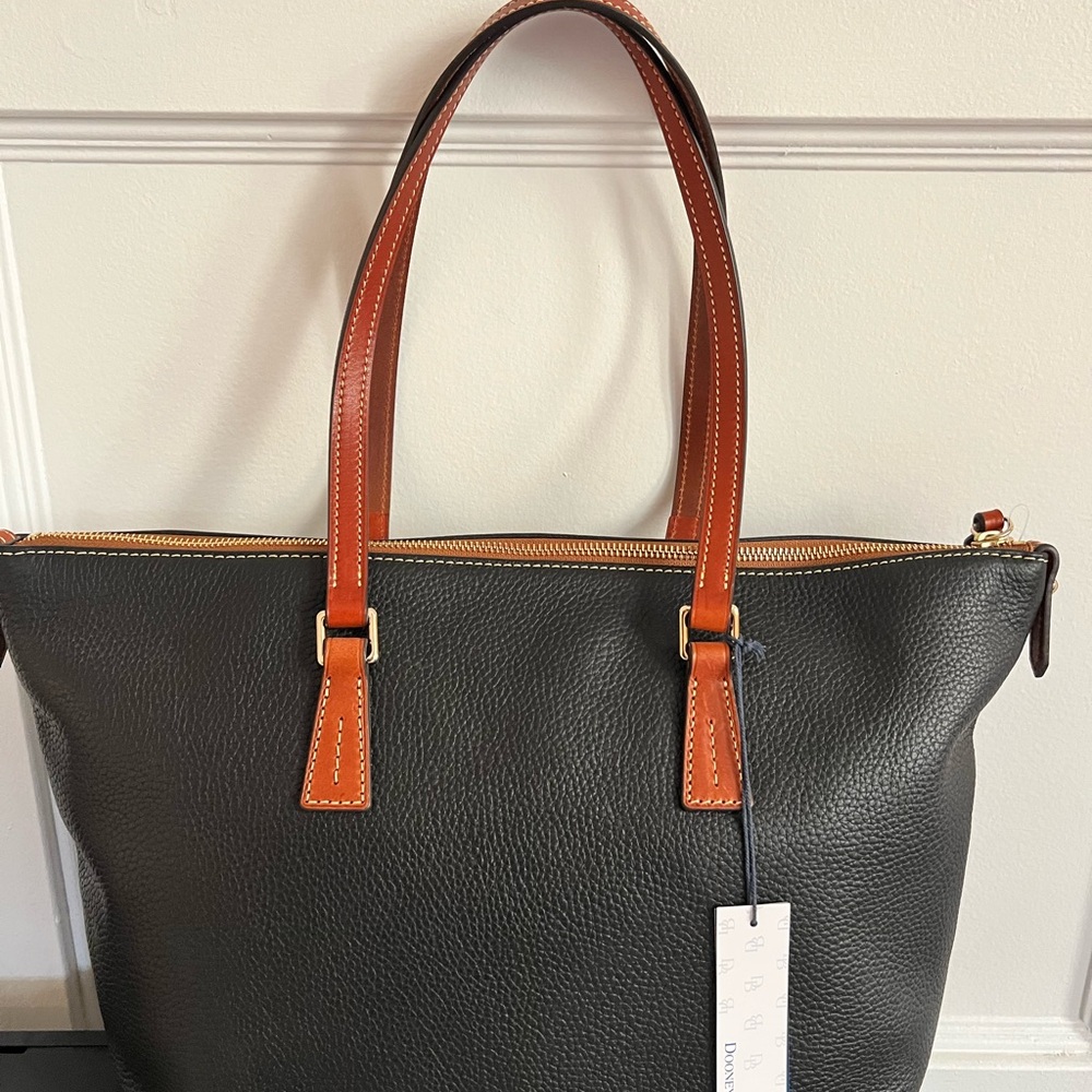 Dooney & Bourke Black Leather Tote